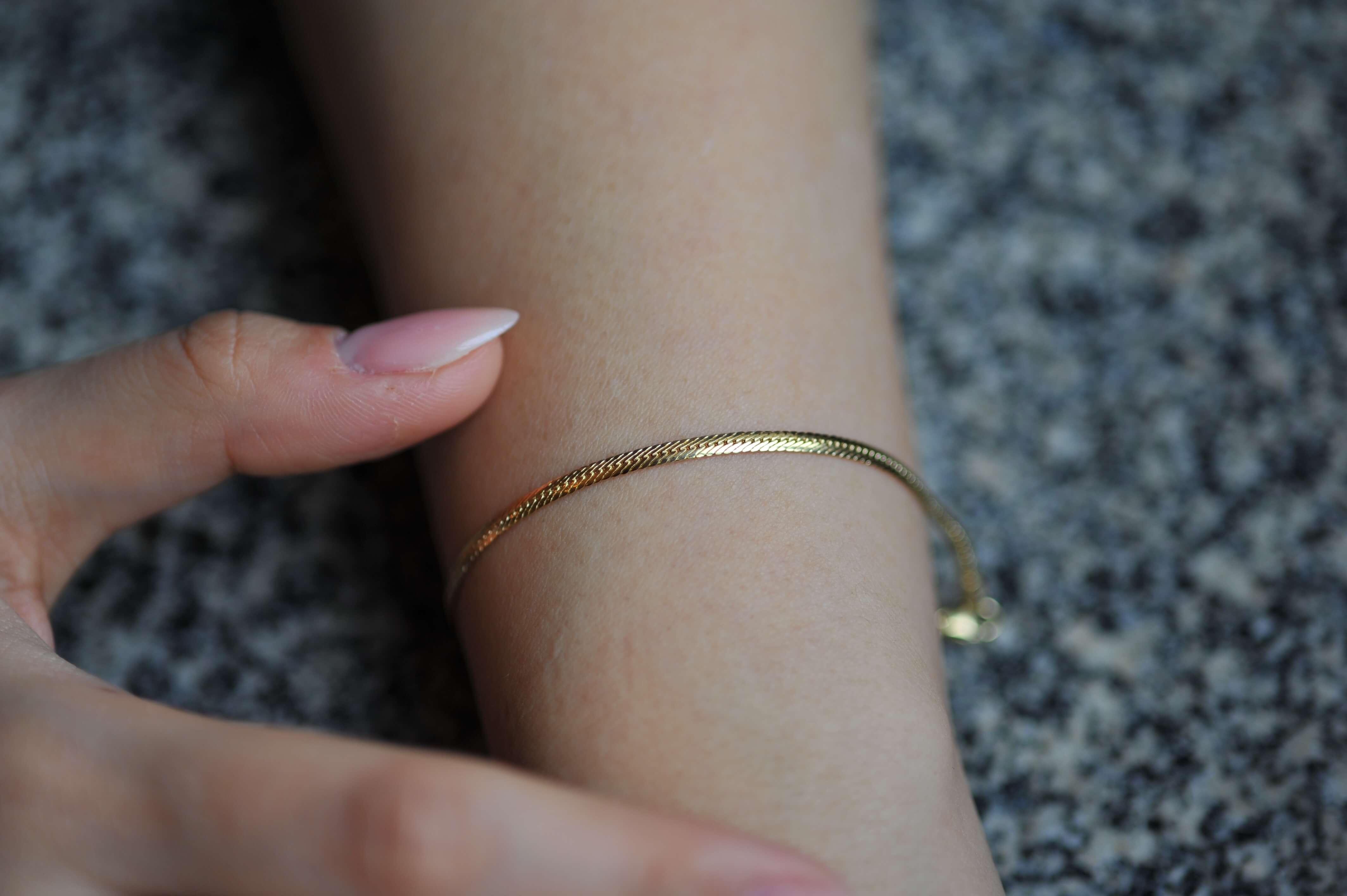 14k Gold Snake Chain Bracelet